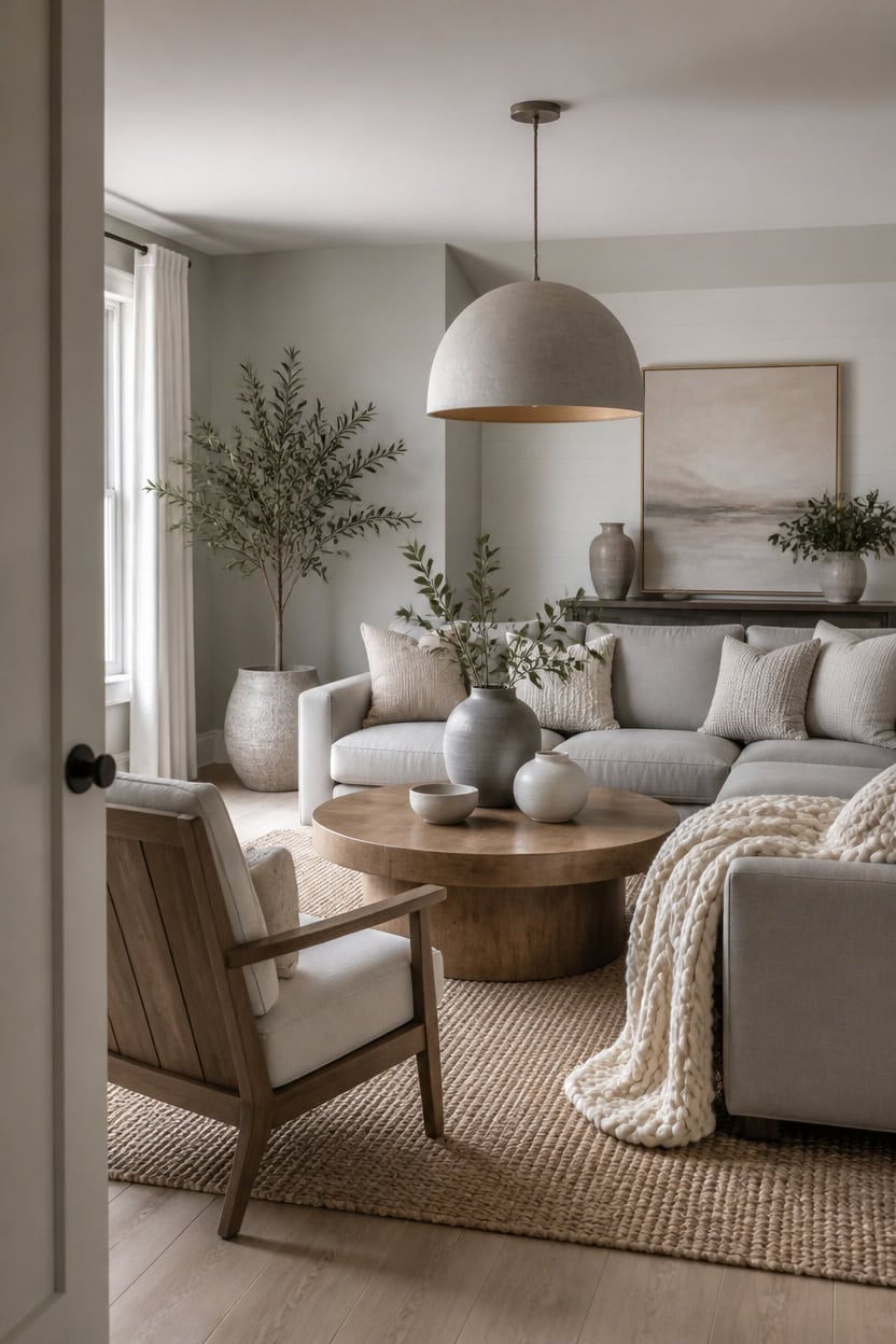 warm gray tranquil natural textures