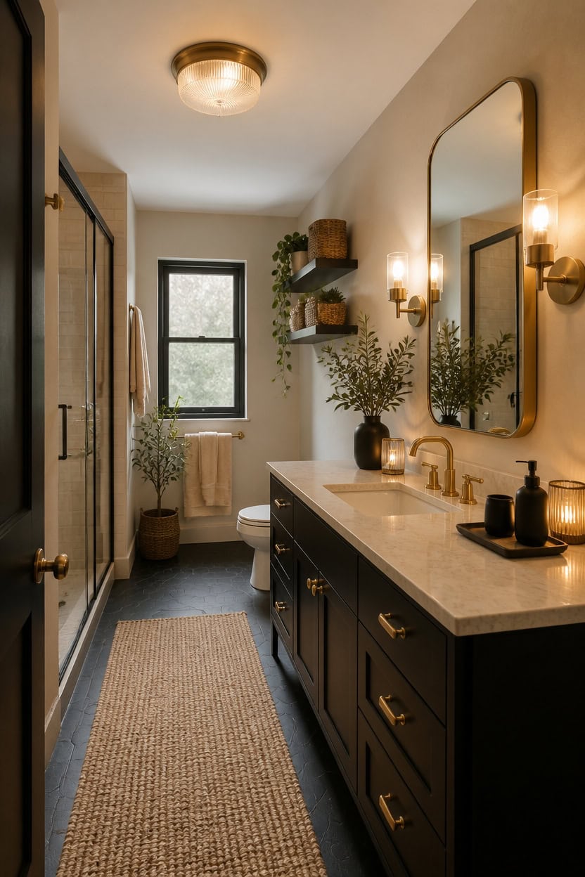 warm layered lighting highlights gold