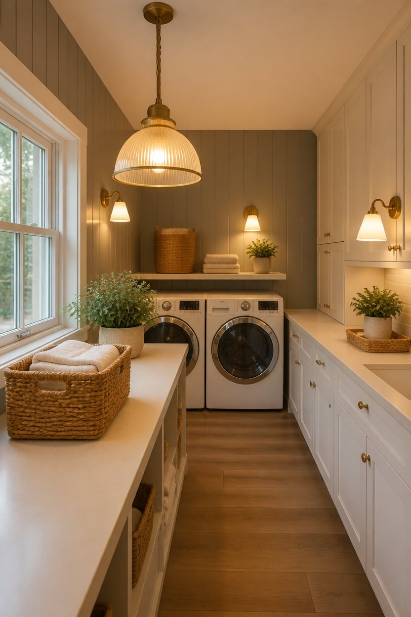 warm lit gray and white