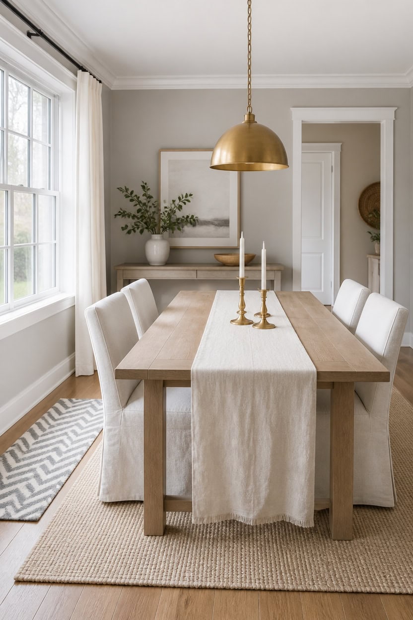 warm wood gray trim