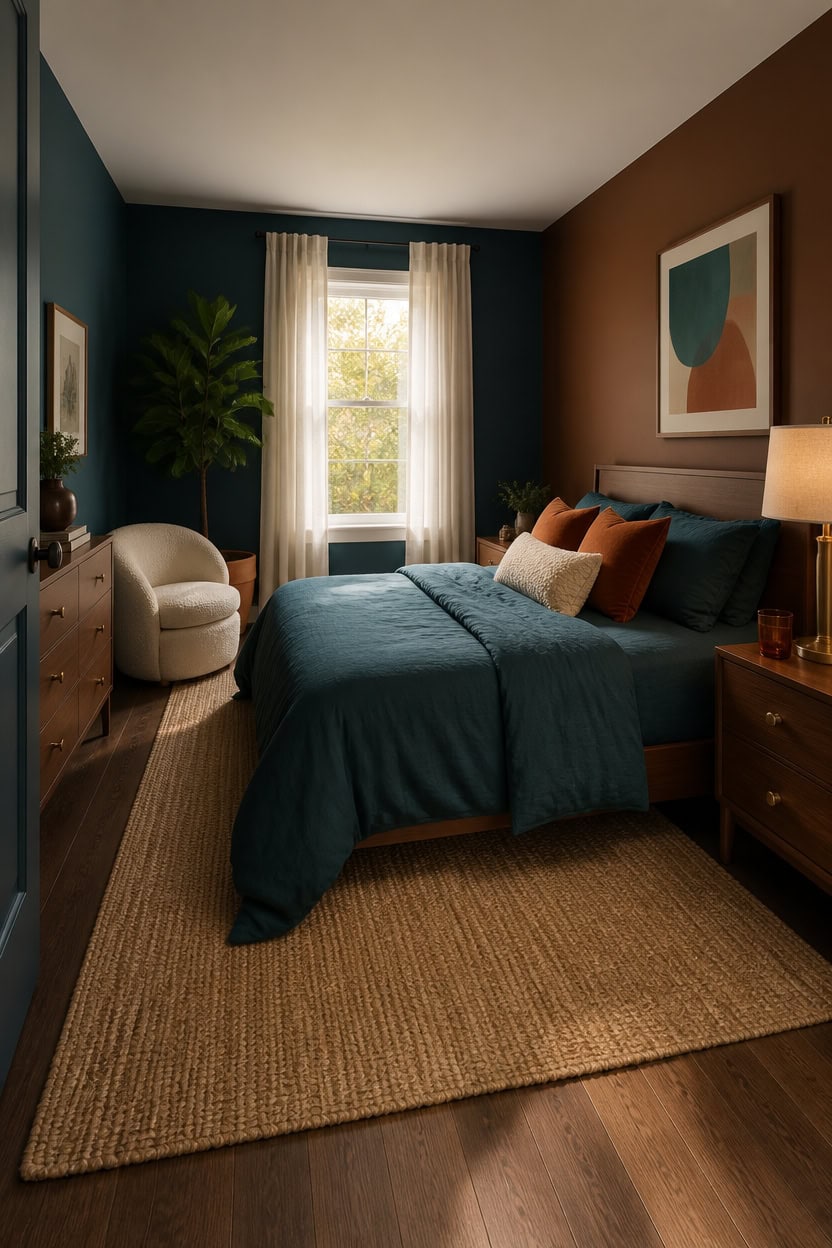 Why Deep Teal and Burnt Orange Work So Well Together