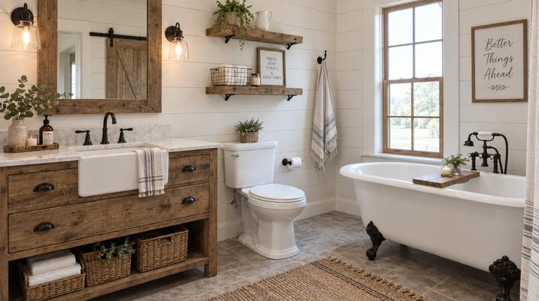 10 Best Farmhouse Bathroom Decor Ideas for 2026