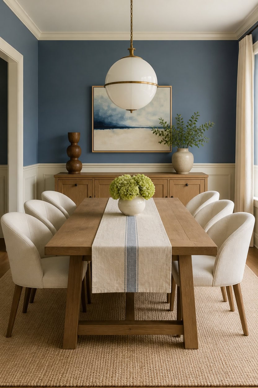 blue and cream harmony