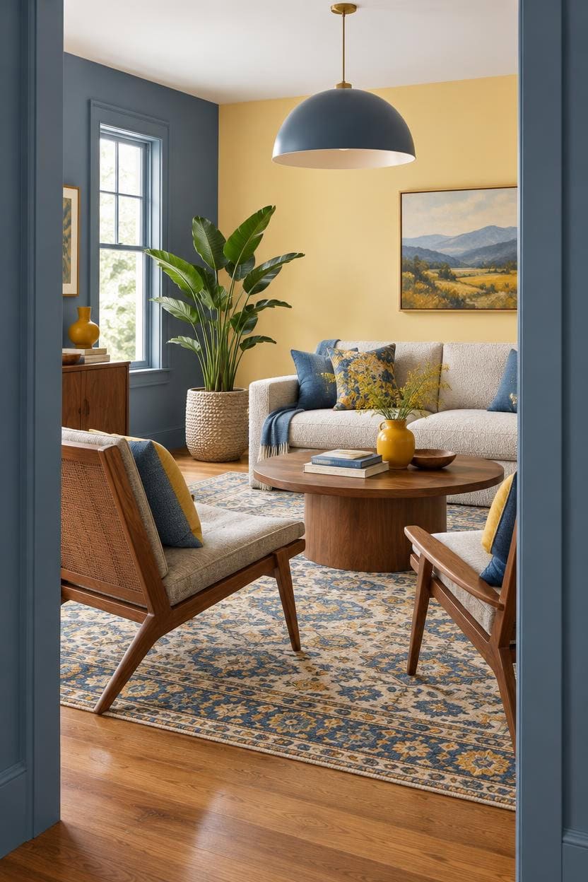 calm blue sunny accent