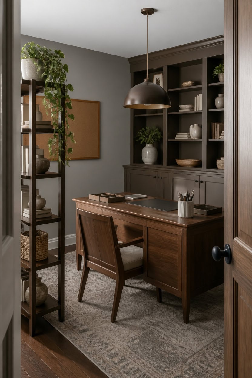 desk bound calm brown backed boundary
