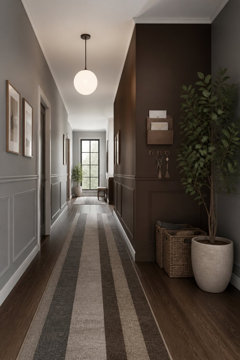 gray to brown visual break