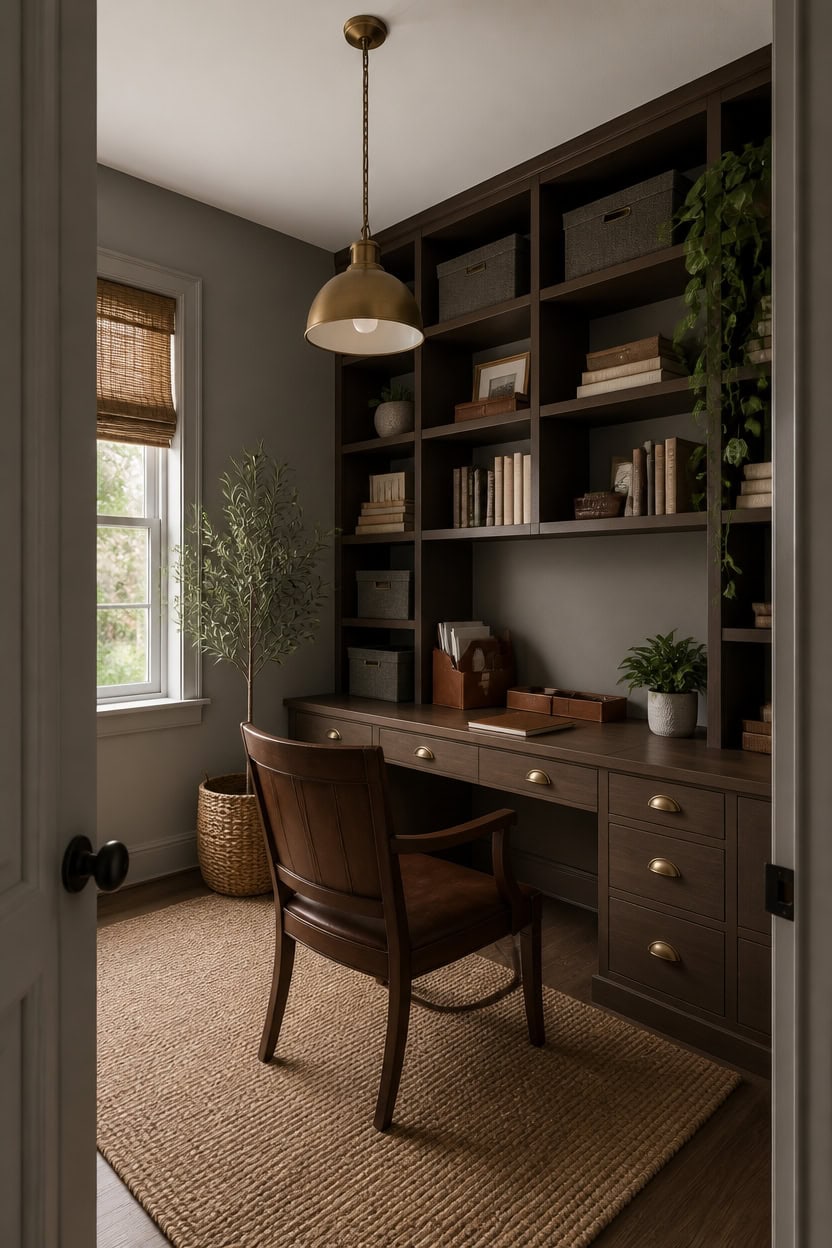 gray walls brown anchor