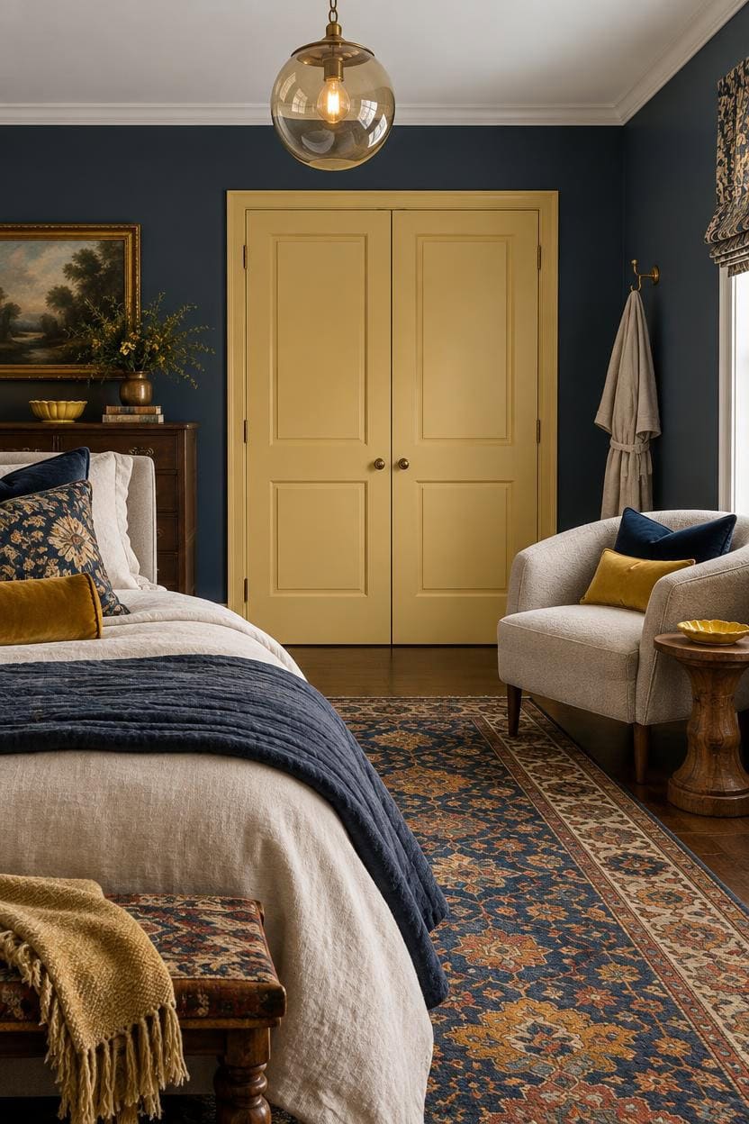 heirloom focused blue yellow retreat