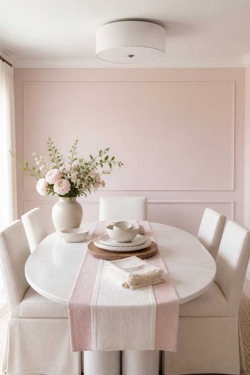 layered marble linen ceramic