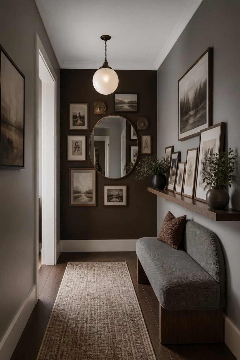 mid tone gray gallery vignette