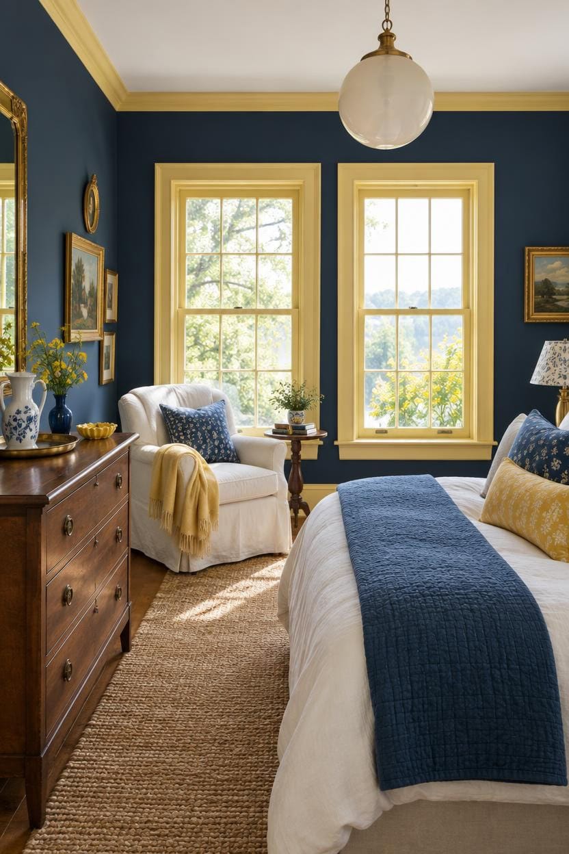 moody blue budget friendly accents