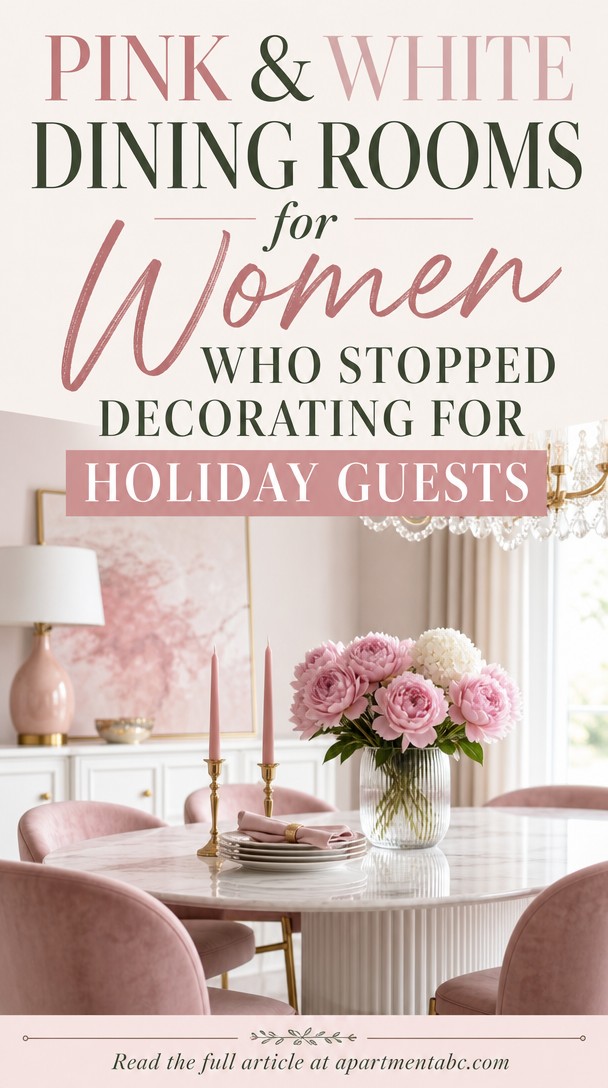 Pink and White Dining Rooms for Women Who Light the Candle on Tuesdays