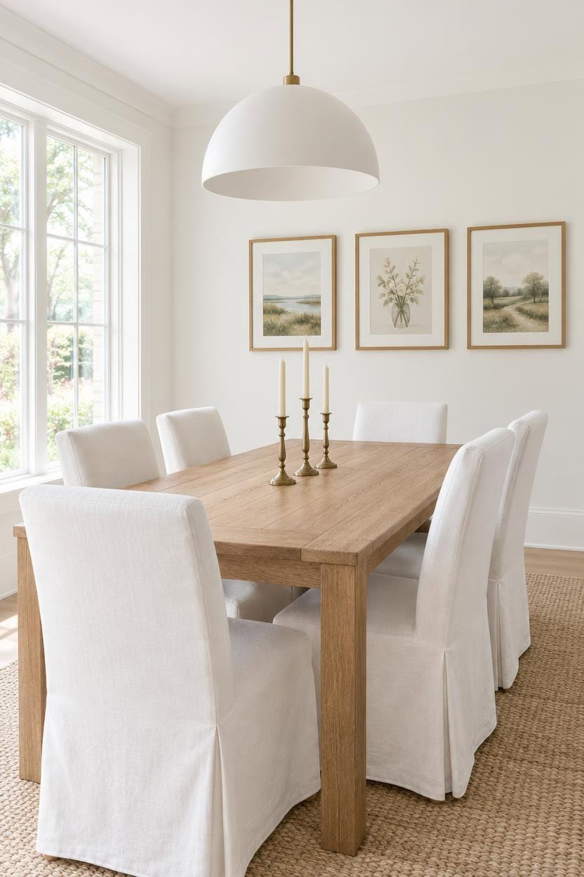 bright white dining artscape