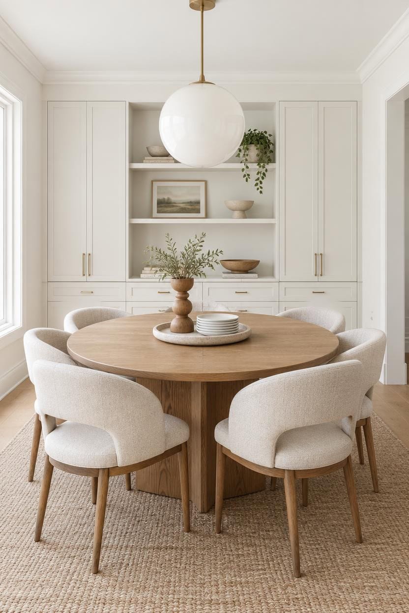 chalk white oak centerpiece
