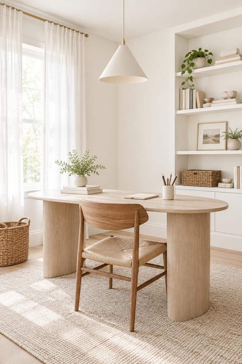 five minute oak desk reset