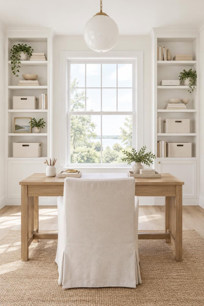 minimal white cable concealment