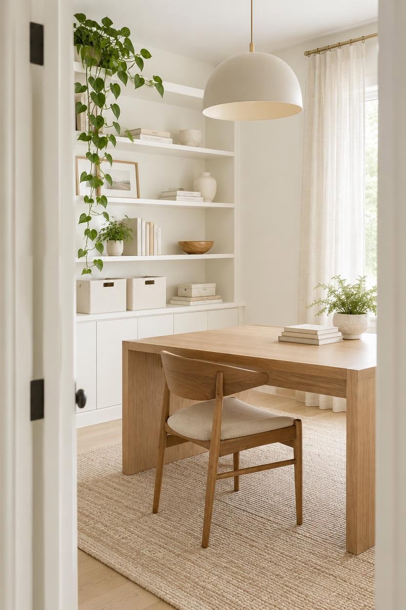 warm whites oak trailing green